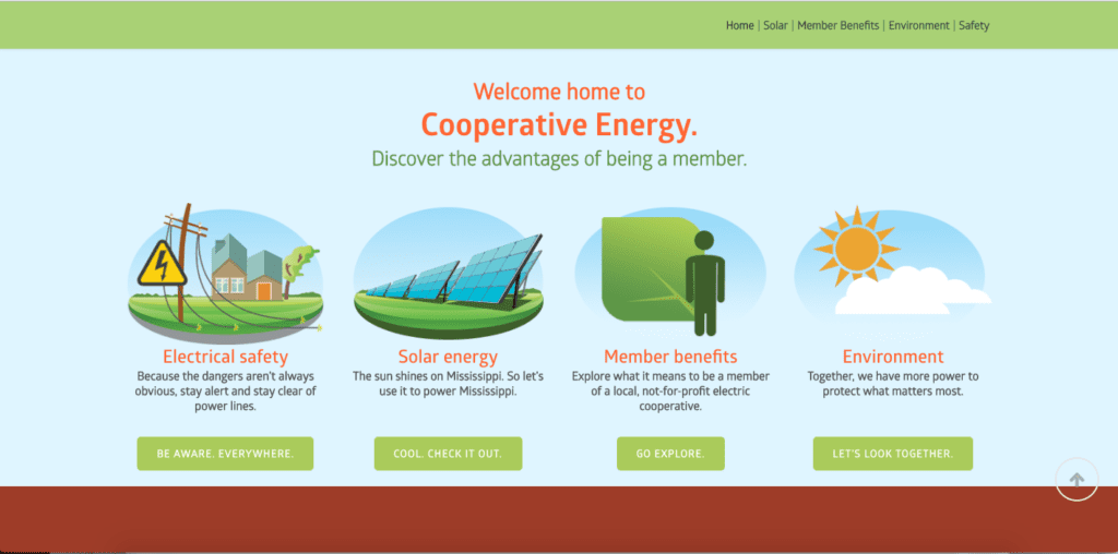 Cooperative Energy Member Outreach Website