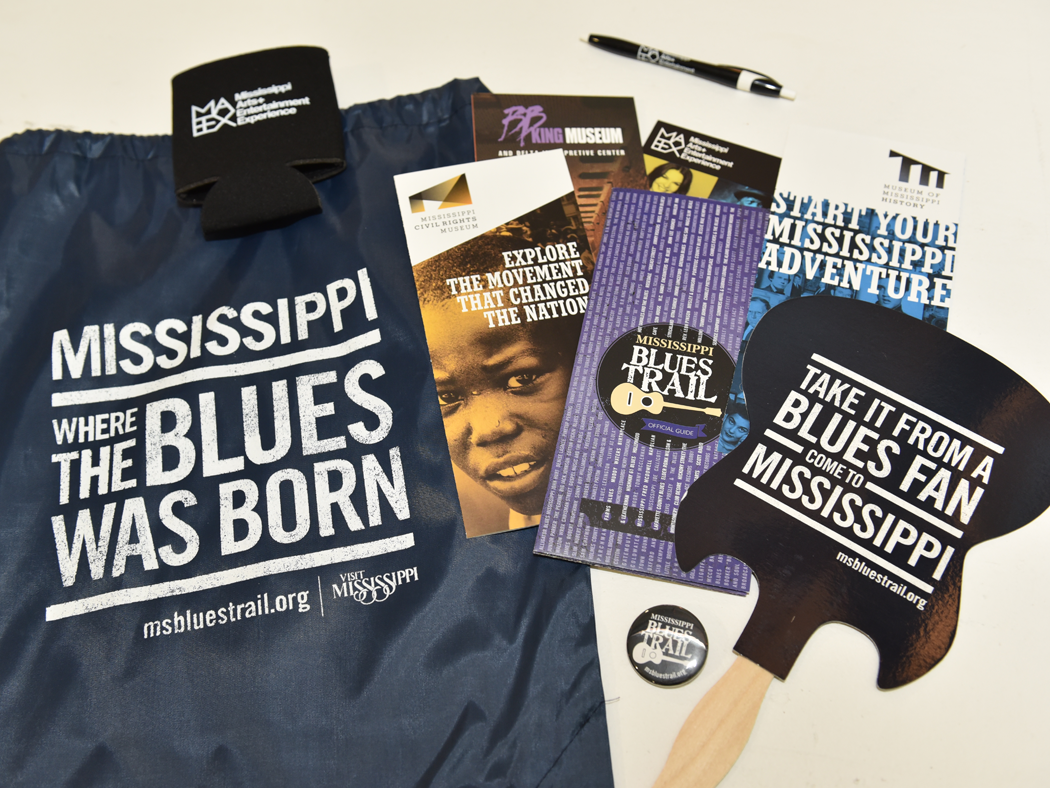 Giveaway items from the Chicago Blues Festival