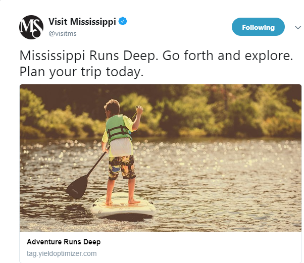 Mississippi Runs Deep Twitter Post